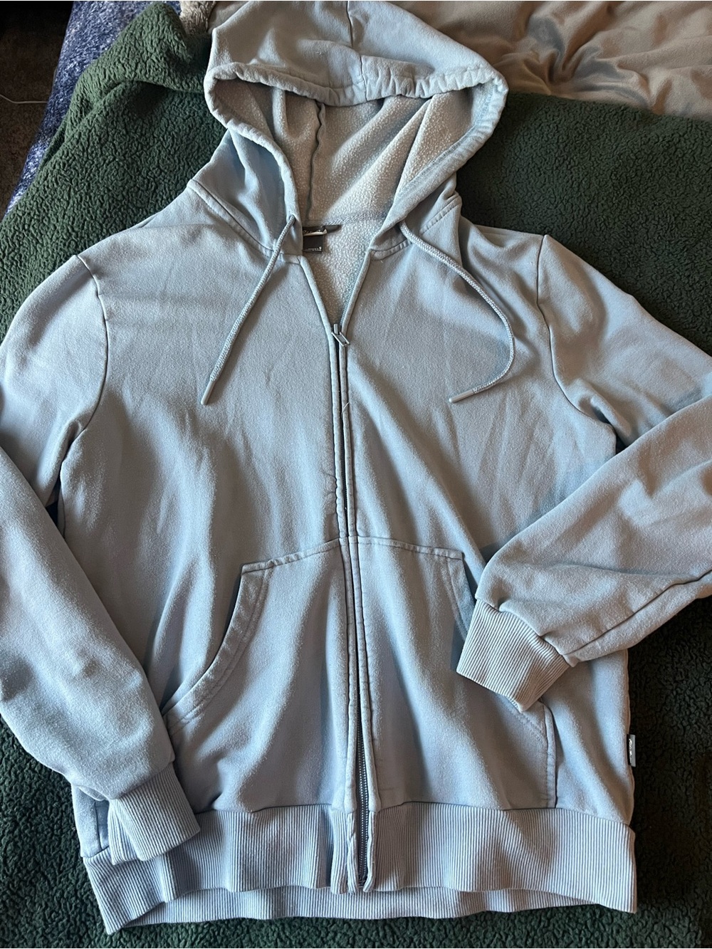 Eddie Bauer Light Blue Full-Zip Hoodie